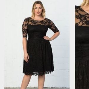 Kiyonna Luna Lace Dress Black 3x 22/24 plus size
